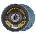 Rhodius 210484 LSZ F3 Flap Disc 125mm Zirconium-Aluminium Oxide