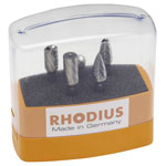 Rhodius 305860 Milling Set Carbide 5-Piece Common Cutter Shapes