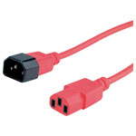 Roline 19.08.1520 Cable Red 1.80m PVC Plug & Socket Equipment Cable
