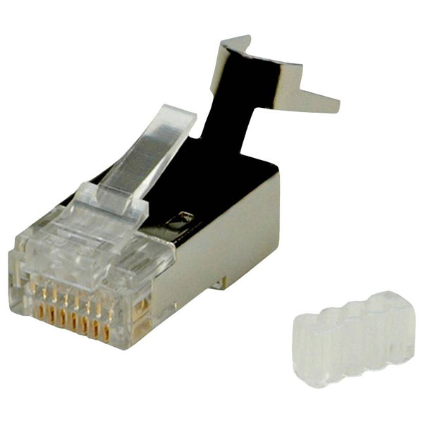 Roline 21.17.3063 Modular Plug Cat.6 Shielded 10pieces Gold-Plated...