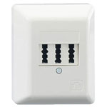 Rutenbeck 10210109 TAE Phone Socket Surface-Mount White 1 Tel 2 Devices