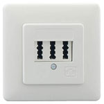 Rutenbeck 10210204 TAE Phone Socket Flush Mount NFN Pure White