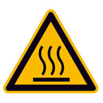 SafetyMarking 11.037 Caution Hot Surface Sign Aluminium 50mm ISO 7010