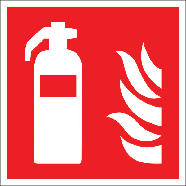 SafetyMarking 15.A5010 Fire Extinguisher 150x150mm Aluminium ISO 7010