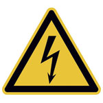 SafetyMarking 21.0191 Caution Sign High Voltage Self-Adhesive Film 100mm