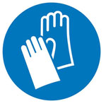 SafetyMarking 21.0495 Mandatory ISO 7010 Sign Diameter100mm Self-Adhesive