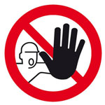 SafetyMarking 21.0833 Prohibition Sign Diameter200mm Self-Adhesive Film