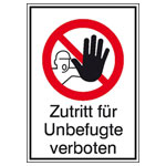 SafetyMarking 21.1138 Prohibition Sign Self-Adhesive 131x185 mm