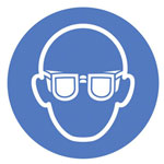 SafetyMarking 21.A7005 Mandatory Sign Eye Protection ISO 7010 Diameter100mm