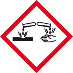 SafetyMarking 21.B1022 GHS Symbols Corrosive Film Self-Adhesive 100x100mm