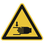 SafetyMarking 30.0372 Caution Sign Self-Adhesive ISO 7010 10piece 50mm