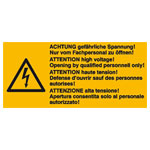 SafetyMarking 30.0621 Combo Caution Sign Self-Adhesive 65x32mm 6pieces