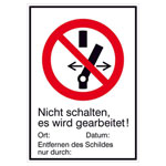 SafetyMarking 43.A6240 Prohibition Sign Plastic 131x185mm ISO 7010