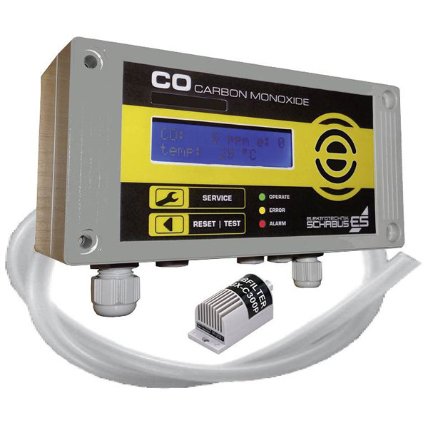 Schabus 300256 GX-C300P CO Detector Mains-Powered Built-in Sensor ...