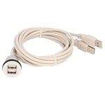 Schlegel RRJ_2USB_150CM USB 2.0 Socket-Plug 150CM 1 piece USB A to A