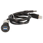 Schlegel RRJ_2USB3_SW USB 3.0 Socket A to Plug A Adapter 2 Ports