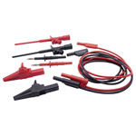Schnepp 354 000061 Safety Test Leads Alligator Clips 4mm Plug Black/Red