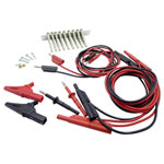 Schnepp 354 000062 Safety Test Lead Set Alligator Clips 4mm Plug Black/Red