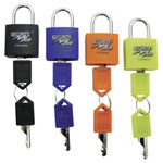 Security Plus V22-4 Padlock Set 4 Colours Key Lock Family Friendly