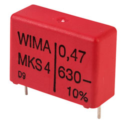 Wima MKS4J034705G00KS 470nF ±10% 630V 22.5mm Pitch Polyester Capacitor