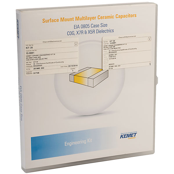 Kemet 1400pc 0805 Ceramic Capacitor Sample Kit Rapid Online