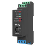 Shelly Shelly2Pro Actuator Wi-Fi/Bluetooth 2-Channel Relay for Home Automation