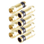 Shiverpeaks BS15-300814 F Connector Compression Gold-Plated 4piece 7.2mm