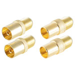 Shiverpeaks BS15-301414 Coax F Adapter Set Gold-Plated Connections