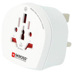 Skross 1.500225-E Travel Adapter CA W to UK Reliable for 220+ Devices