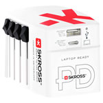 Skross 1302333 Travel Charger Powers Two USB Devices in 220+ Countries