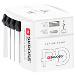 Skross 1302976 MUV USB AC65PD Adapter World Use USB-C/USB Ports Compact