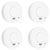 Smartwares 10.100.41 Smoke Detector Set 4 pieces 85 dB Mute Button