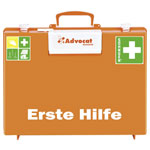 Sohngen 0367000 Advocat First Aid Case DIN 13169 Orange Inc. Plaster Dispenser
