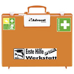 Sohngen 0367003 First-Aid Case Advocat Orange DIN 13157 Plaster Dispenser