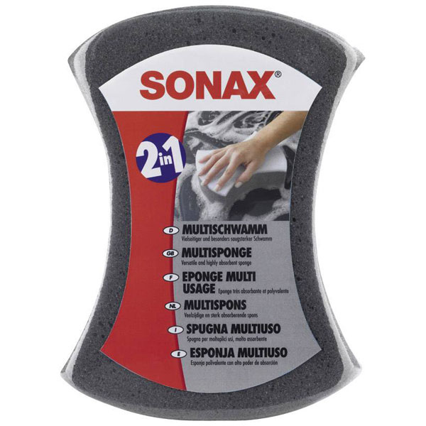 Sonax 428000 Multi-Sponge 2-Sided Soft & Harsh Surfaces for Vehicl...