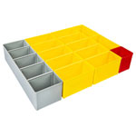 Sortimo 6000010086 iB 72 Tray 15-Piece with Dividers A3 B3 I3 Boxes