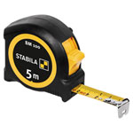 Stabila 19568 BM 100 Tape Measure 5m ABS Grip Shock-Absorbing Compact Design