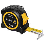 Stabila 19577 BM 300 Tape Measure 5m, Durable, Compact, Soft-Grip, Precise
