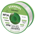Stannol 580103 HF34 Solder Lead-Free Sn993Cu07 10MM 250G Reel