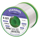 Stannol 631914 S321 Solder Lead-Free SN99.3CU0.7 2.0MM 500G Reel