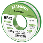 Stannol 648104 HF32 Lead-Free Solder Sn99.3Cu0.7 100g 0.8mm Reel