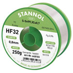 Stannol 648135 HF32 Solder Lead-Free Sn99Cu0.7 0.8mm 250g