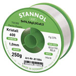 Stannol 811004 Kristall 600 Lead-Free Solder 1mm 250g Sn96.5Ag3Cu0.5