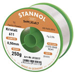 Stannol 813017 Kristall 611 Solder Lead-Free 250g 0.5mm Sn99.3Cu0.7