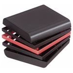 Strapubox 2085 Series Enclosure Black ABS Universal 1 Piece