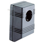 Strapubox SG722 Series Connector Housing 126x75x53mm Black Plastic Euro-plug