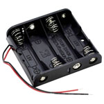 Takachi SN34 Battery Tray 4x AA 61.9x57.2x15mm Nickel-Plated Steel Contacts