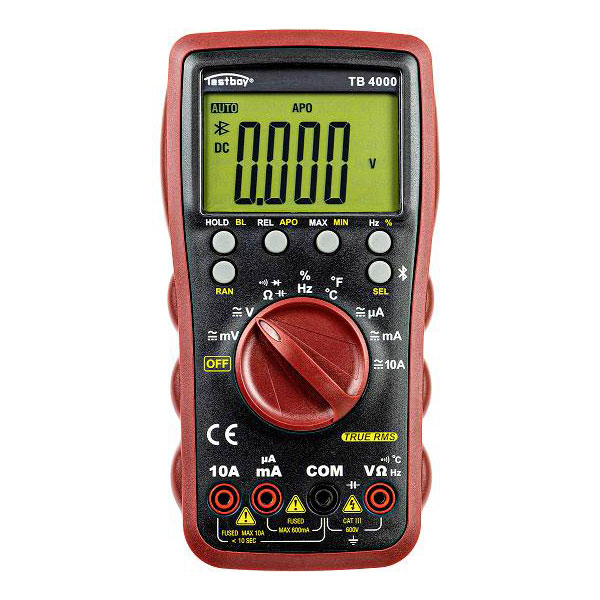Testboy 61412000 TB 4000 Multimeter Digital True RMS CAT III 600V ...