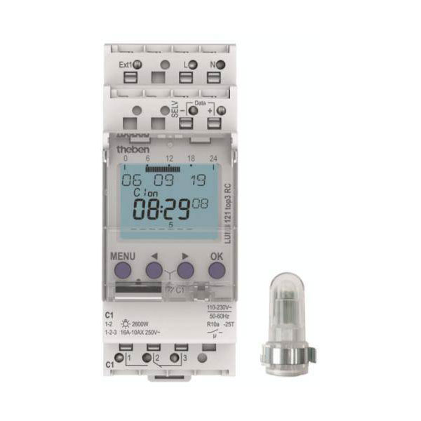 Theben 1210130 LUNA 121 top3 Twilight Switch 230V Timer IP55 Bluetooth
