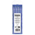 Toparc 037144 Lanthan WL20 Welding Electrodes 10 pieces Ø2.4mm x 150mm Blue